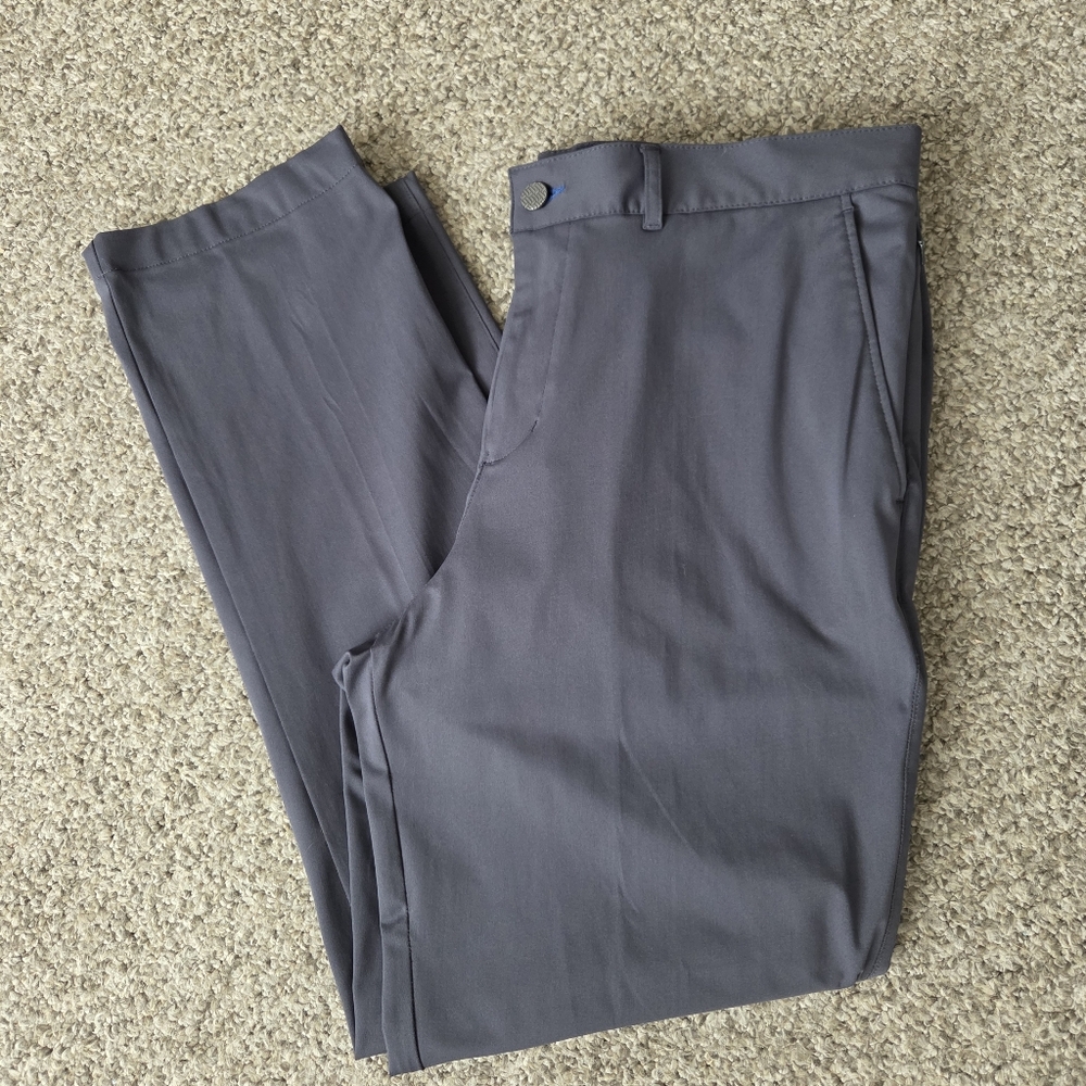 Twillory Performance Chino Golf Pants Mens 36x32 ( 37x30) Gray‎ Activewear